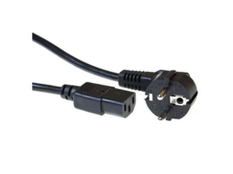 Microconnect 0.5m CEE 7/7-C13 0.5m CEE7/7 Schuko C13 coupler Black power cable