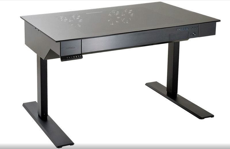 Lian Li DK-04X Black,Metallic computer desk