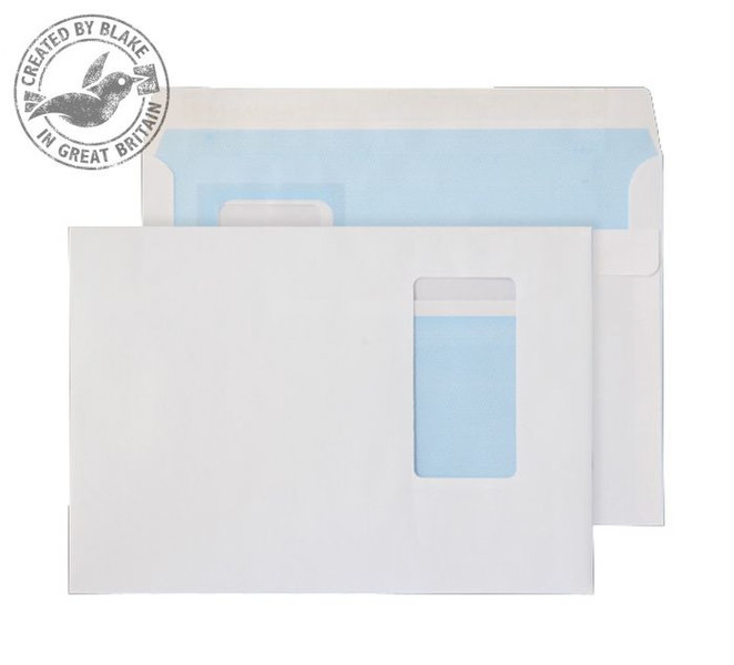 Blake Purely Everyday White Window Self Seal Wallet C5 162x229mm 100gsm (Pack 500) window envelope