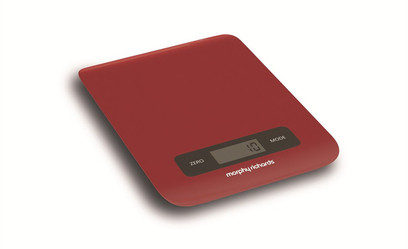 Morphy Richards 46181 Настольный Electronic kitchen scale Красный кухонные весы