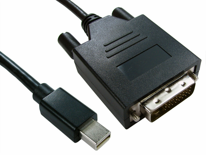 Cables Direct Mini DisplayPort - DVI, 1m 1м Mini DisplayPort DVI-D Черный