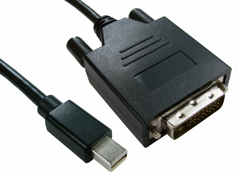 Cables Direct Mini DisplayPort - DVI, 1m 1m Mini DisplayPort DVI-D Schwarz