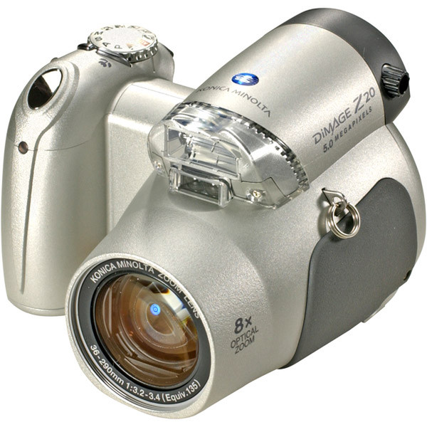 Konica Minolta DIMAGE Z20 Digital Foto 5.0 5MP 1/2.5Zoll CCD 2560 x 1920Pixel Silber