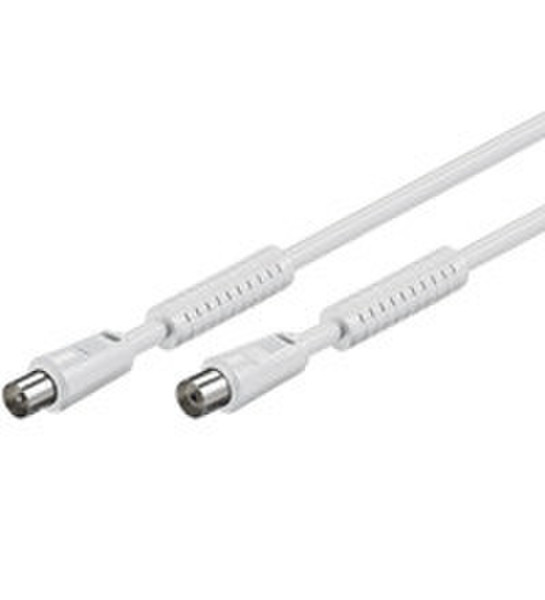 Mercodan 50725 5m IEC IEC White coaxial cable