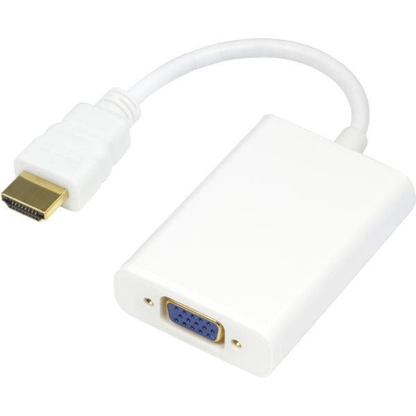 Mercodan 565053 0.2m HDMI VGA (D-Sub) Weiß Videokabel-Adapter