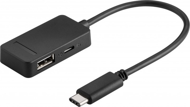 Mercodan 866103 USB 3.1 (3.1 Gen 2) Type-С Schwarz Schnittstellenhub
