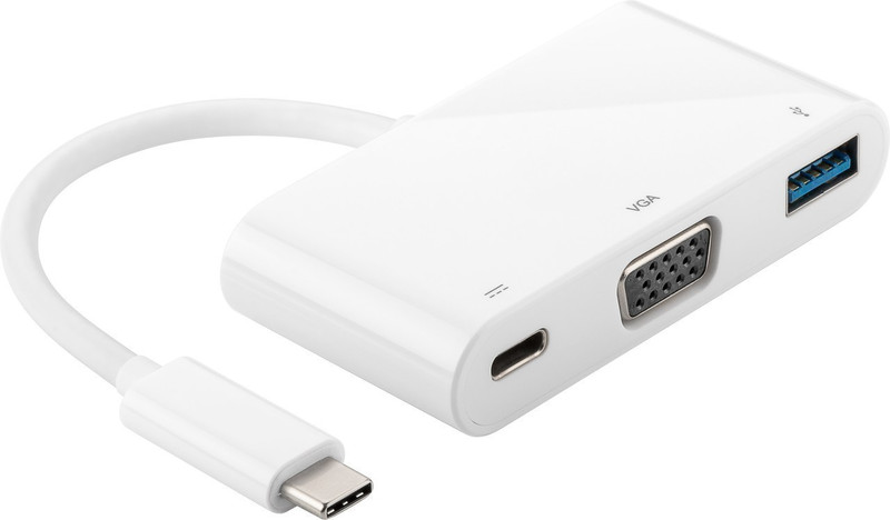 Mercodan 866117 USB 3.1 (3.1 Gen 2) Type-С White