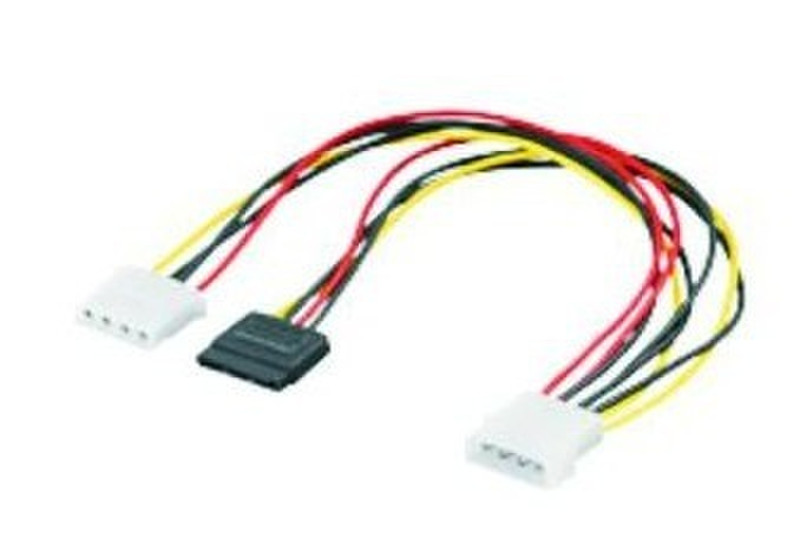 Mercodan 93629 Black,Red,White,Yellow SATA cable