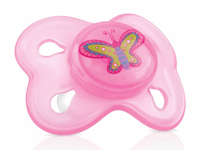 Nuby ID5797SFSM Classic baby pacifier Silicone Pink baby pacifier
