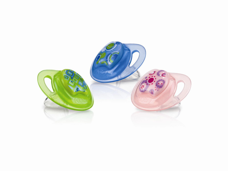 Nuby ID5756SOSM Classic baby pacifier Silicone Multicolour baby pacifier