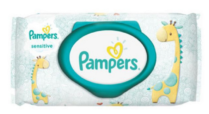 Pampers Sensitive 4015400698098 56шт влажные детские салфетки