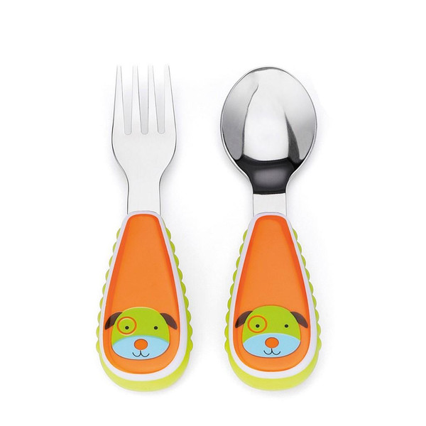 Skip Hop SH252350 Toddler cutlery set Синий, Зеленый, Оранжевый, Cеребряный, Белый Нержавеющая сталь toddler cutlery
