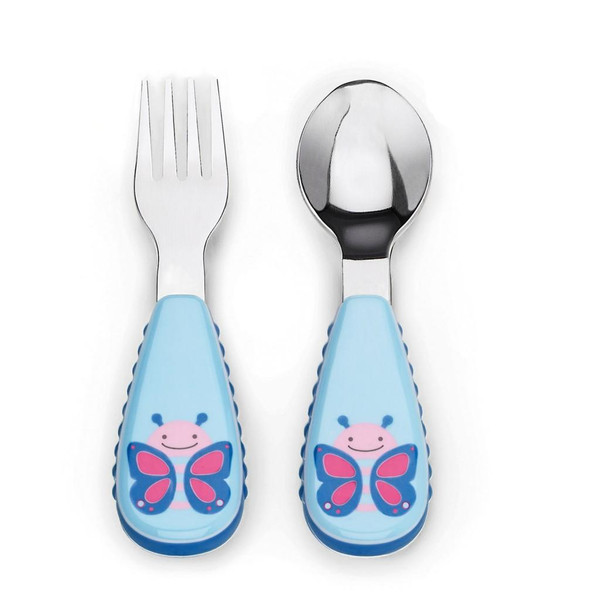 Skip Hop SH252364 Toddler cutlery set Синий, Бирюзовый, Розовый, Cеребряный Нержавеющая сталь toddler cutlery