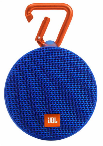 JBL Clip 2 Mono portable speaker 3Вт Другое Синий, Оранжевый