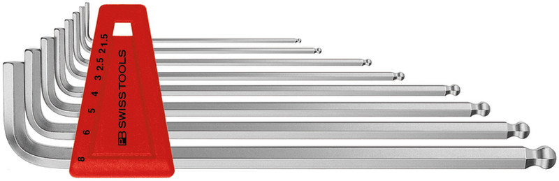 PB Swiss Tools PB 212 LH L-shaped hex key set Метрический 9шт