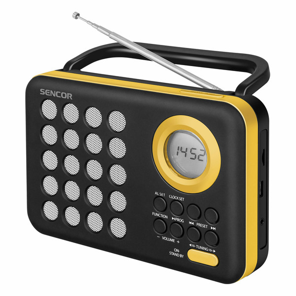 Sencor SRD 220 BYL Digital FM Radio Часы Цифровой Черный радиоприемник
