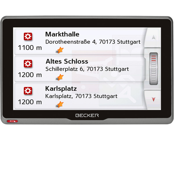 Becker Transit 7sl EU 7Zoll Touchscreen 330g Anthrazit, Schwarz