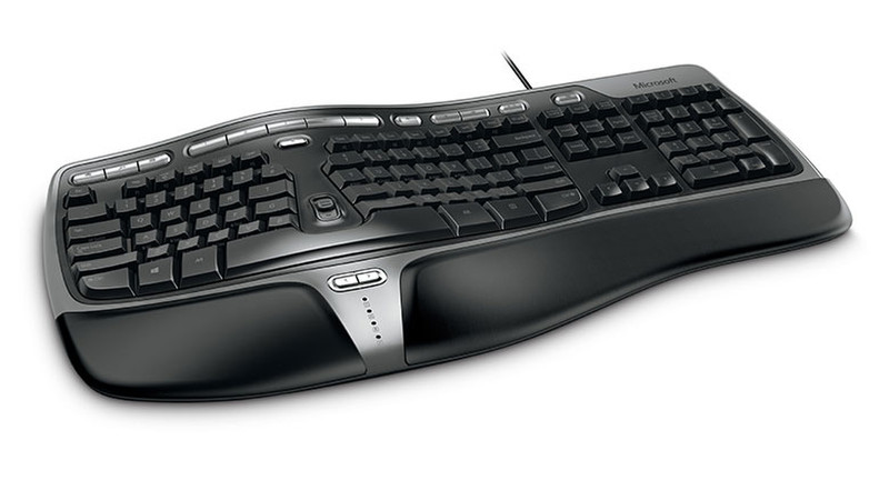 Microsoft Natural Ergonomic Keyboard 4000 USB QWERTY Englisch Schwarz Tastatur