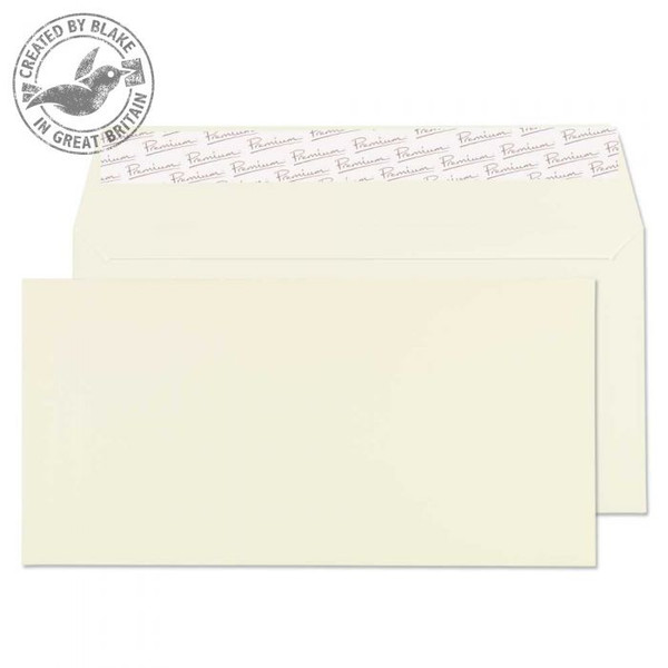 Blake Premium Business Wallet Peel and Seal Oyster Wove DL 110x220mm 120gsm (Pack 50)