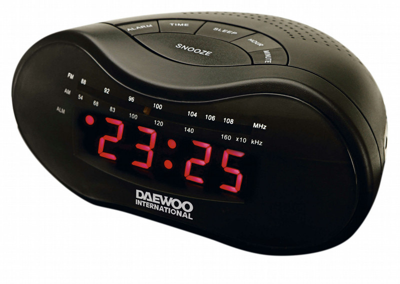 Daewoo DCR 47 Часы Черный радиоприемник