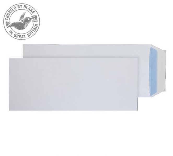 Blake Purely Everyday White Peel and Seal Pocket Half C4 305x127mm 100gsm (Pack 250)