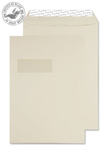 Blake Creative Colour Pocket Peel and Seal Window Vanilla Ice Cream C4 120gsm (Pk 250)