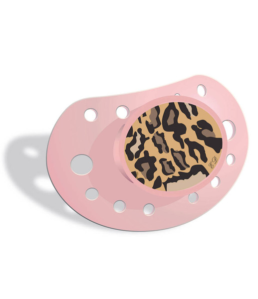 Elodie Details Cheetah Classic baby pacifier Silicone Pink