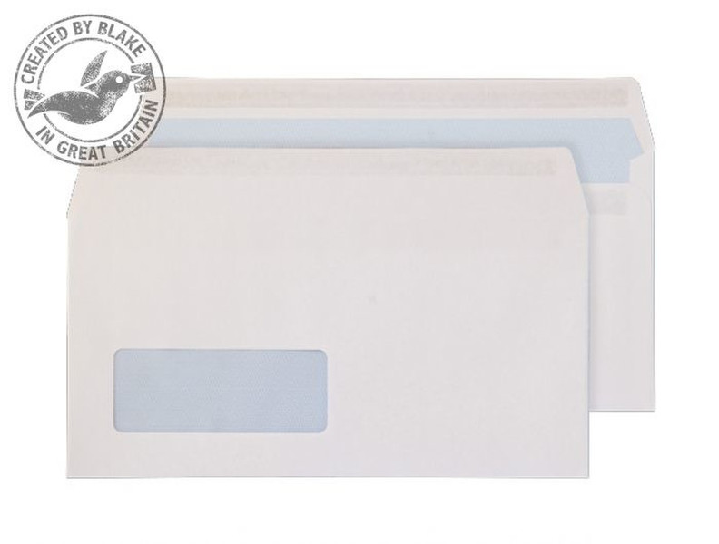 Blake Purely Everyday White Window Self Seal Wallet DL 110x220mm 100gsm (Pack 500)
