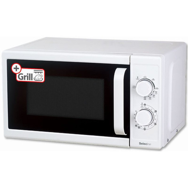Selecline MG720CUK Countertop 20L 700W White microwave