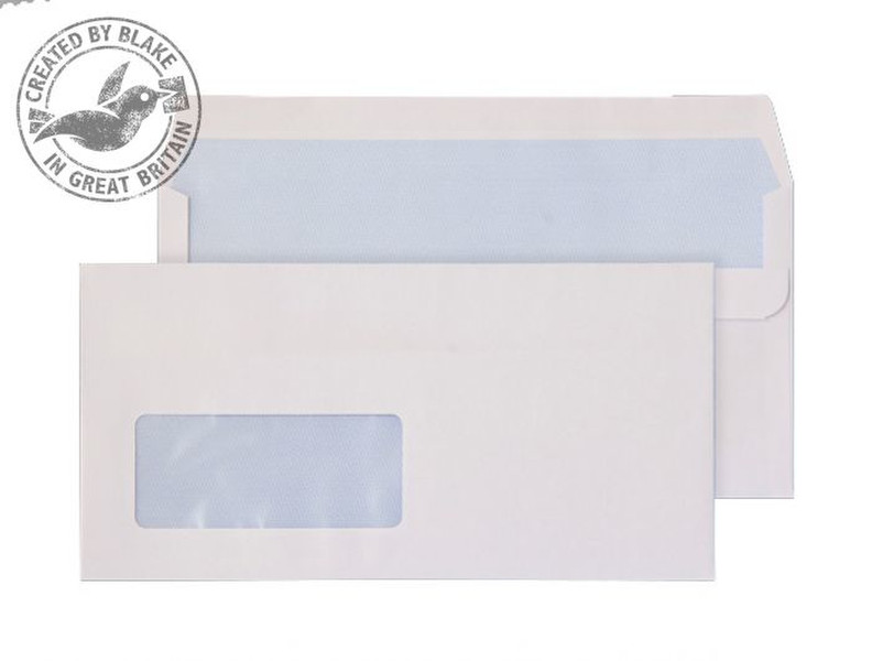 Blake Purely Everyday White Window Self Seal Wallet DL 110X220mm 110gsm (Pack 500)