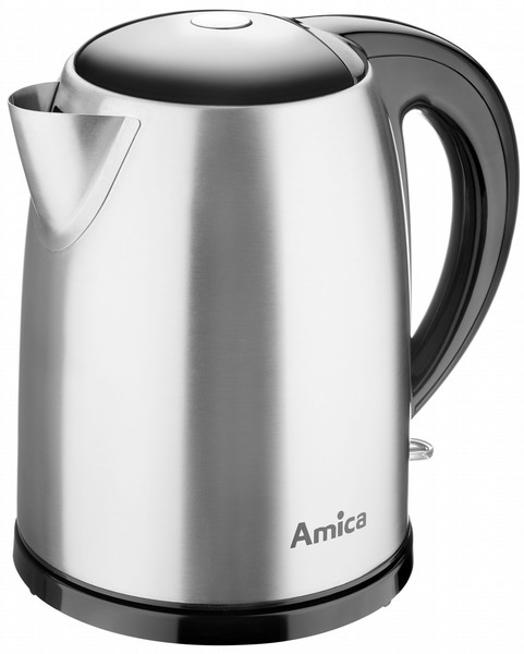 Amica KD2011 1.7L 2200W Black,Stainless steel electrical kettle