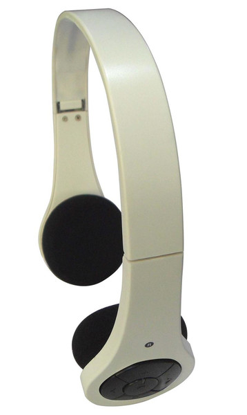 Inland 87082 Binaural Kopfband Weiß Mobiles Headset