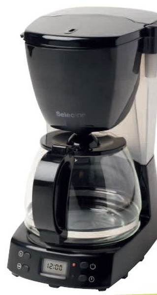 Selecline 842930 1.2L 10cups Black coffee maker