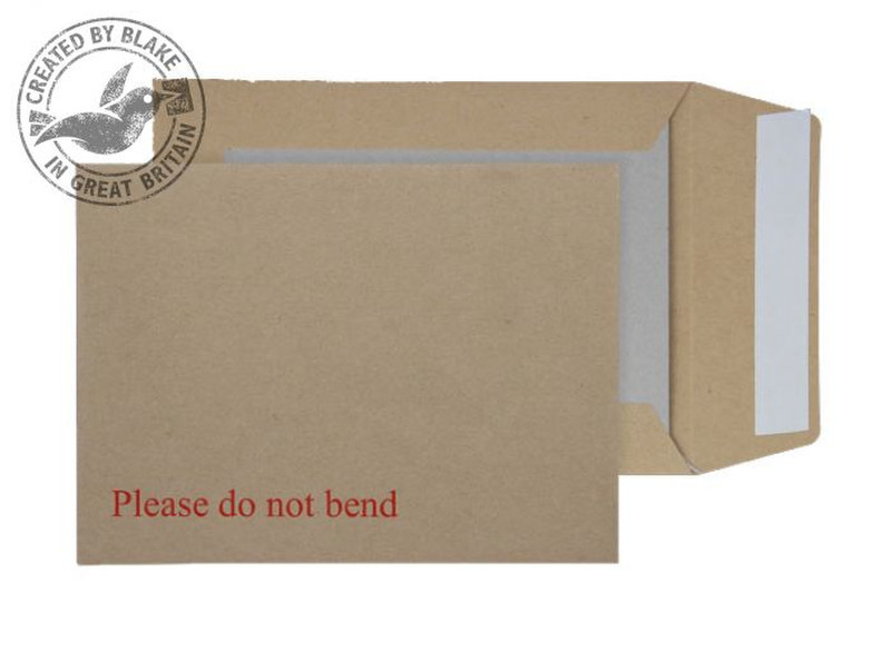 Blake Purely Packaging Board Back Pocket Peel and Seal Manilla 115gsm 190×140mm (Pack 125)