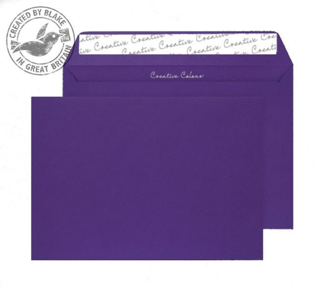 Blake Creative Colour Blackcurrant Peel and Seal Wallet C5 162x229mm 120gsm (Pack 500)