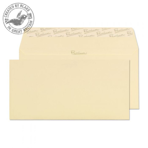 Blake Premium Business Wallet Peel and Seal Vellum Laid DL 110x220mm 120gsm (Pack 25)