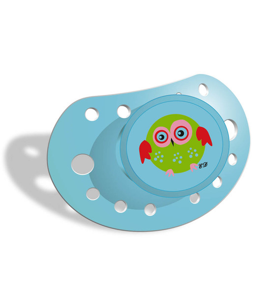 Elodie Details Birdy Free-flow baby pacifier Silikon Blau, Grün, Rot