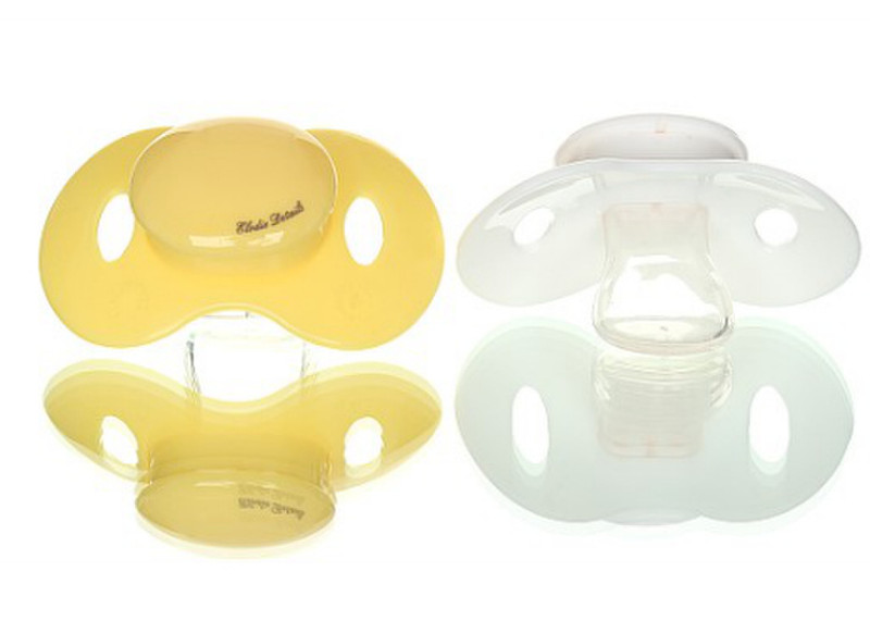 Elodie Details 103081 Free-flow baby pacifier Silicone White,Yellow baby pacifier