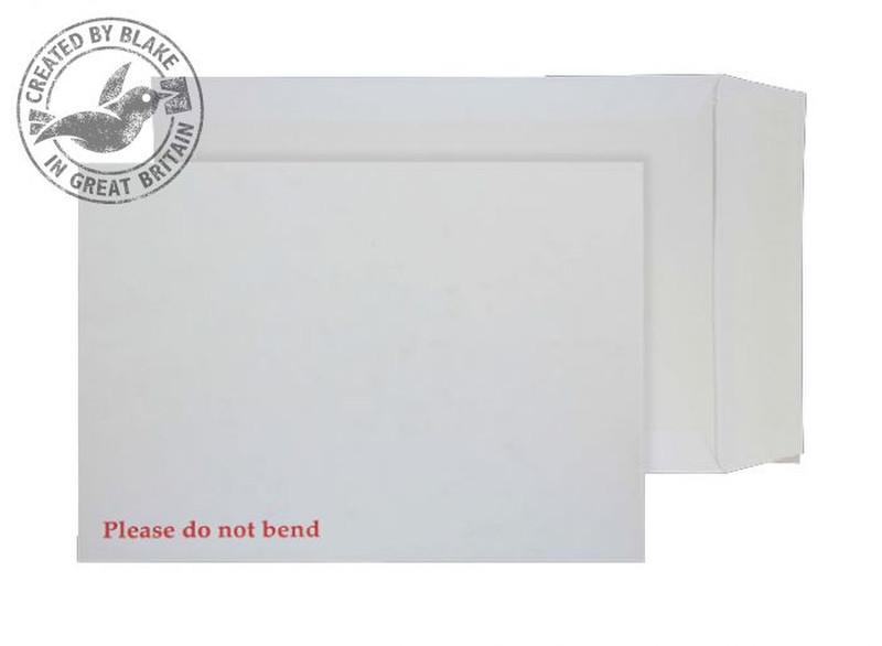Blake Purely Packaging Board Back Pocket Peel and Seal White 241×178mm 120gsm (Pack 125)
