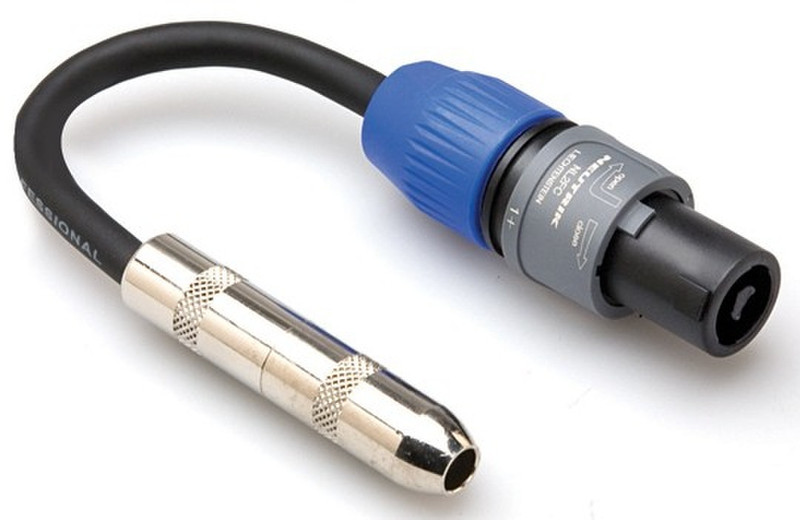Hosa Technology 6.35mm TS/Speakon Speakon 6.35mm TS Черный кабельный разъем/переходник