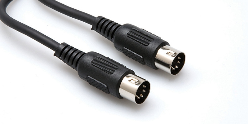 Hosa Technology 5-pin DIN/5-pin DIN 1.52m Schwarz Audio-Kabel