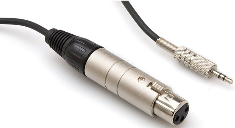 Hosa Technology XLR3/TRS 0.46м XLR (3-pin) 3,5 мм TRS Черный аудио кабель