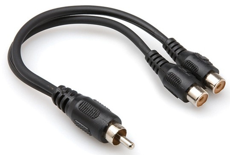Hosa Technology RCA/2 x RCA RCA 2 x RCA Black cable interface/gender adapter