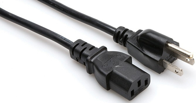 Hosa Technology IEC C13/NEMA 5-15P 0.91м NEMA 5-15P Черный кабель питания