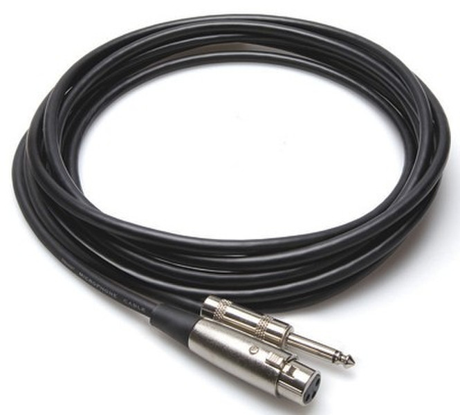 Hosa Technology XLR3/TS 7.62м XLR (3-pin) Черный аудио кабель