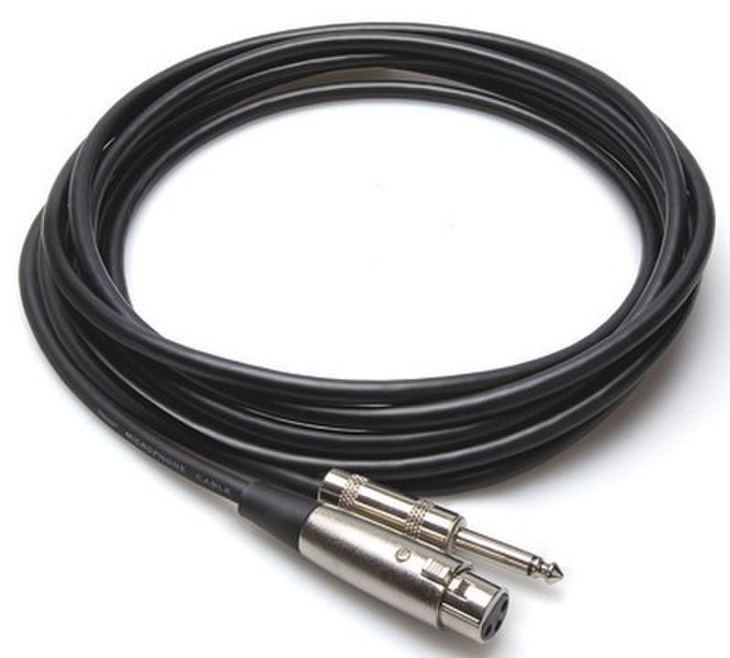 Hosa Technology XLR3/TS 3.05m XLR (3-pin) Schwarz Audio-Kabel