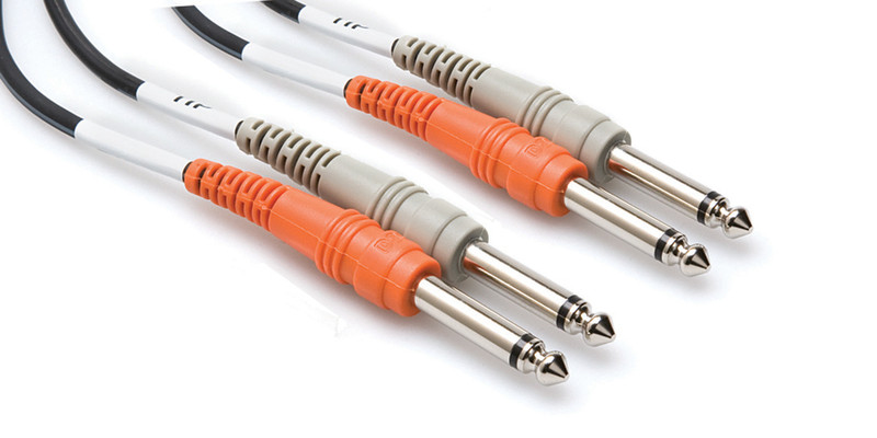 Hosa Technology 2 x TRS/2 x TRS 3m 2 x 6.35mm 6.35mm TRS Black audio cable