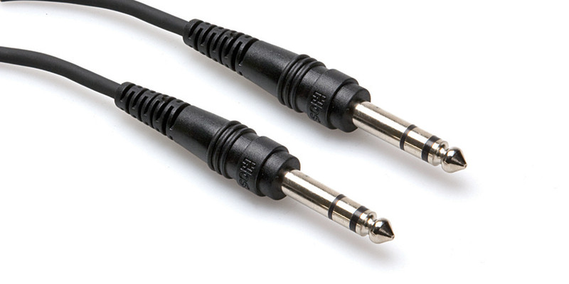 Hosa Technology TRS/TRS 7.62m 6.35mm TRS Schwarz Audio-Kabel