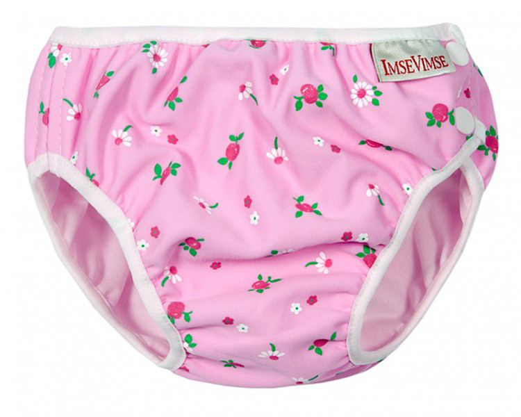 ImseVimse Pink & White Flower Reusable diaper Medium 1pc(s)