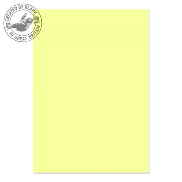 Blake Creative Colour Lemon Yellow Paper A4 297x210mm 120gsm (Pack 50)